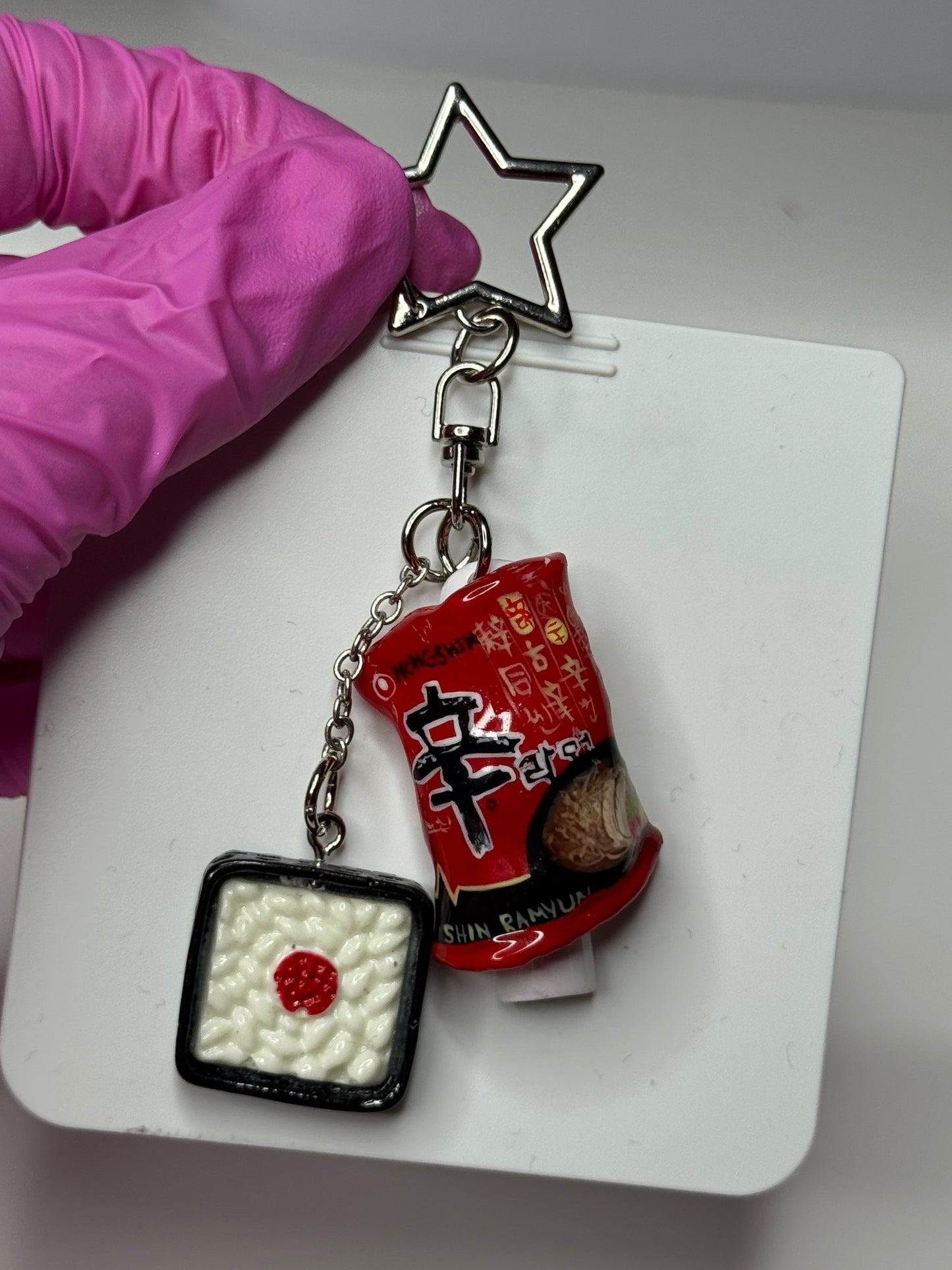 Handmade nail keychain