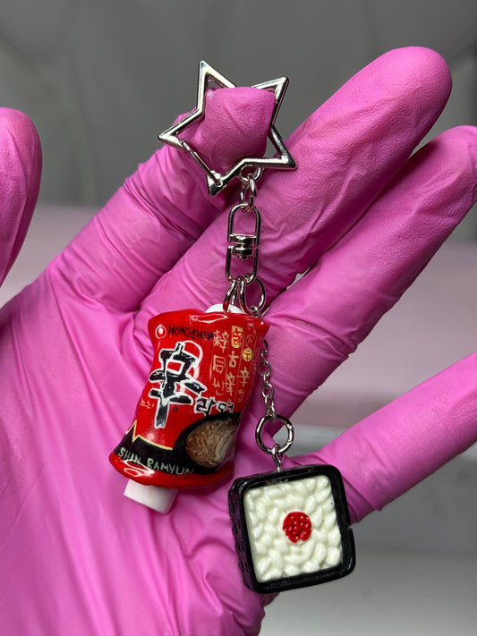 Handmade nail keychain